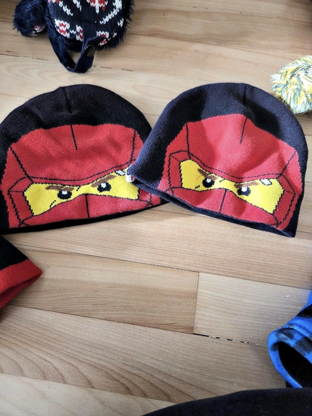 LEGO Ninjago Graphic Beanie in Black & Red Size 2T/6
